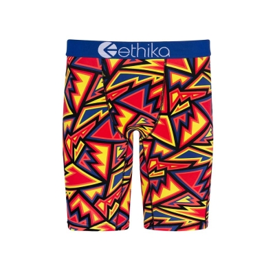 Ethika Abstract Range Staple Underkläder Pojke Röda Gula | GQP938065