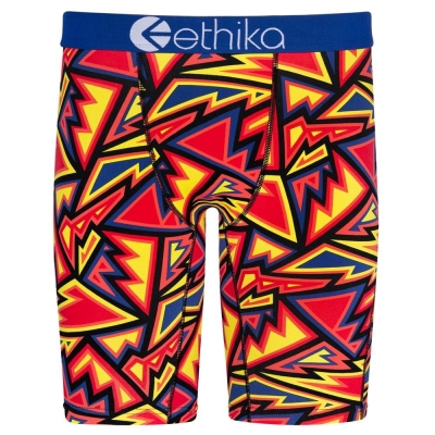 Ethika Abstract Range Staple Underwear Herr Röda Gula | ZTU378126