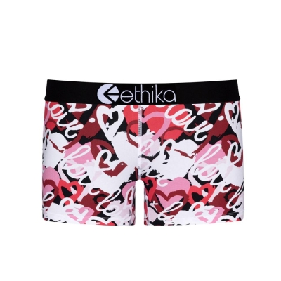 Ethika Chaotic Love Staple Underkläder Tjej Vita Röda | LIY986175