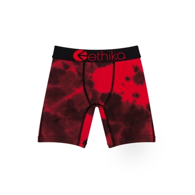 Ethika Crumble Dye Staple Underkläder Pojke Röda Svarta | NAG063245