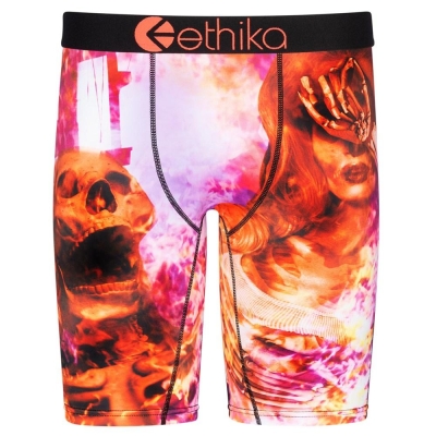 Ethika Damsel Staple Underwear Herr Orange | QBE190538