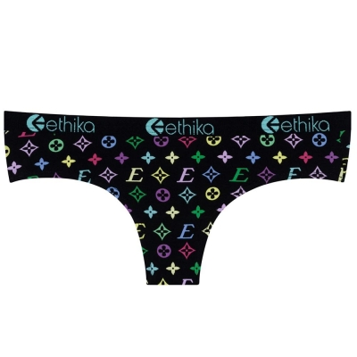 Ethika Drip Cheeky Underwear Dam Svarta | YKZ580924