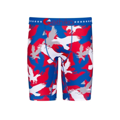 Ethika Freedom Camo Staple Underkläder Pojke Blå Röda | OWP740618