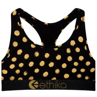 Ethika Gold Member Sport Bh Dam Svarta Guld | EMD465309