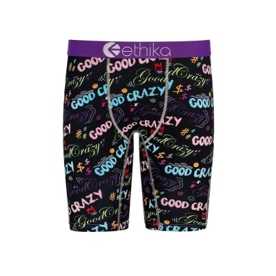 Ethika Good Crazy Vibes Staple Underkläder Pojke Svarta | XRP045293