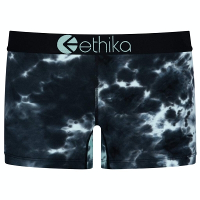 Ethika Lightning Dye Staple Underwear Dam Svarta Turkos | CFY082376