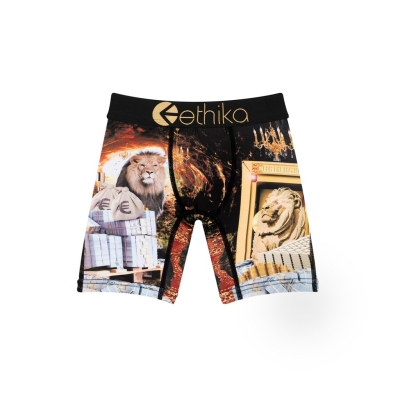 Ethika Lions Den Staple Underkläder Pojke Svarta | REC682793