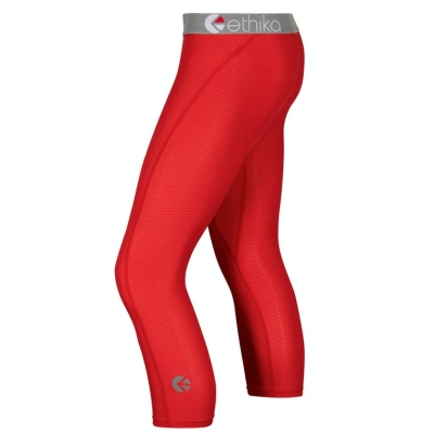 Ethika Micromesh 3/4 Strumpbyxor Herr Röda | GTM792538