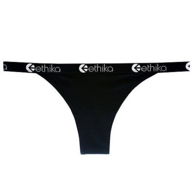 Ethika Midnight Brazilian Cheeky Underwear Dam Svarta | TWU072639