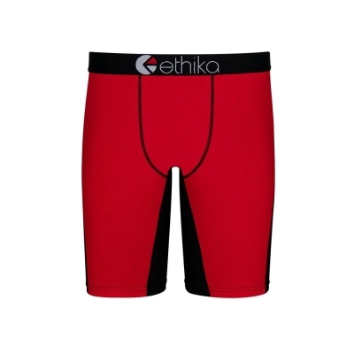 Ethika OG Contrast Staple Underkläder Pojke Röda Svarta | MNU516892