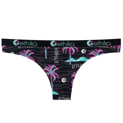 Ethika Patch Bikini Underwear Dam Svarta | HEK942135