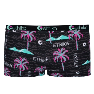 Ethika Patch Shorty Underwear Dam Svarta | ZPI257983