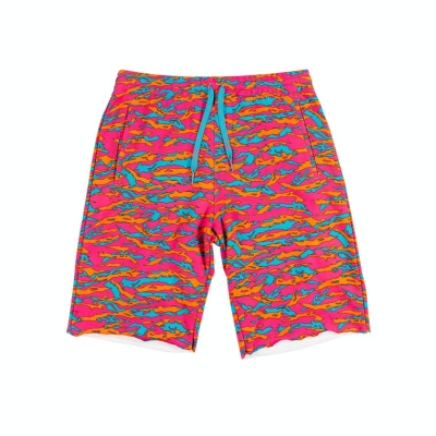 Ethika Raw Edge Shorts Pojke Rosa Blå | GKQ813574