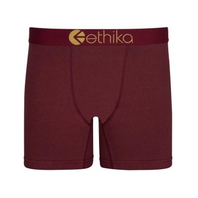 Ethika Righteous Port Mid Boxers Herr Vinröda | SAC289406