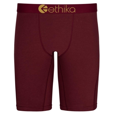 Ethika Righteous Port Staple Underwear Herr Vinröda | CXI085736