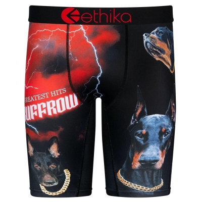 Ethika Ruff Row Staple Underwear Herr Röda Svarta | BLY197680