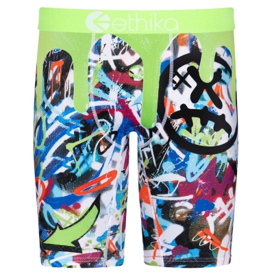 Ethika Slime Staple Underwear Herr Gröna | GIV421735