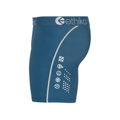 Ethika SubZero Lake Mid Boxers Herr Blå | BHX019378