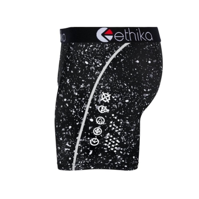 Ethika SubZero Oreo Mid Boxers Herr Svarta | MLZ391580