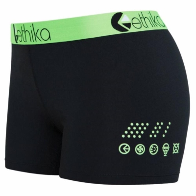 Ethika Subzero Staple Underwear Dam Svarta Gröna | BGA795086