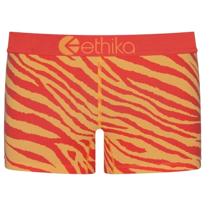 Ethika Tiger Fire Staple Underwear Dam Orange | CDA829035