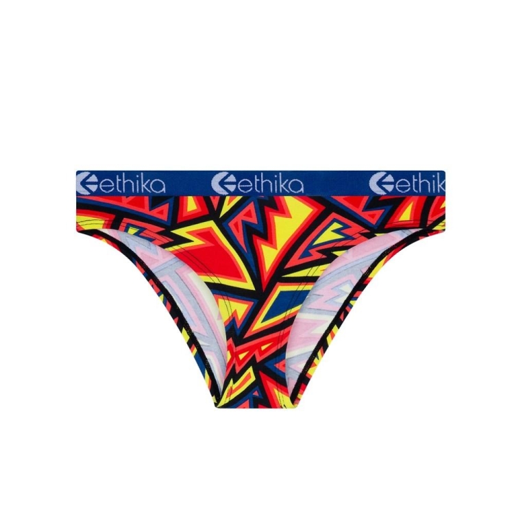 Ethika Abstract Range Bikini Underkläder Tjej Röda Gula | OKD716042