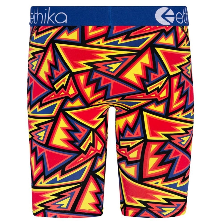 Ethika Abstract Range Staple Underwear Herr Röda Gula | ZTU378126