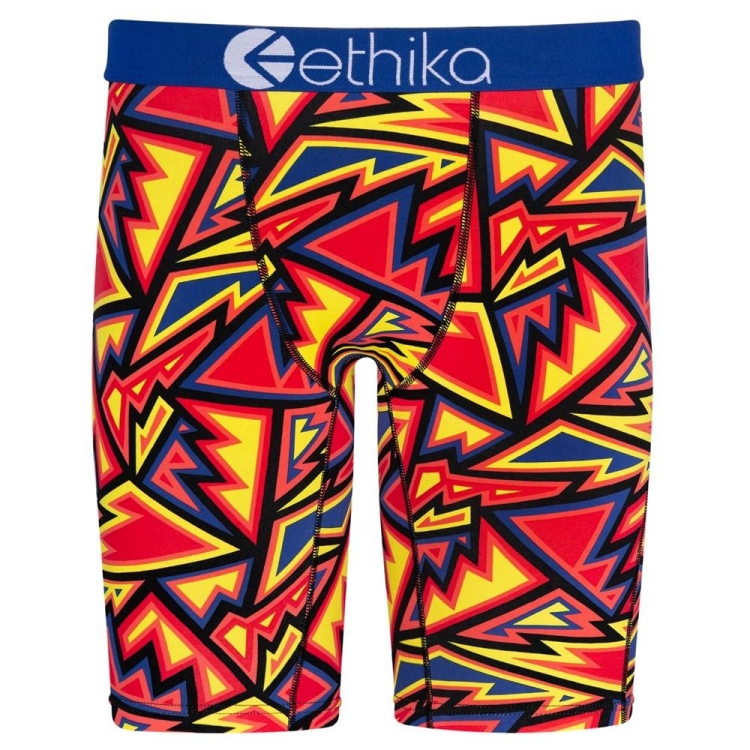 Ethika Abstract Range Staple Underwear Herr Röda Gula | ZTU378126