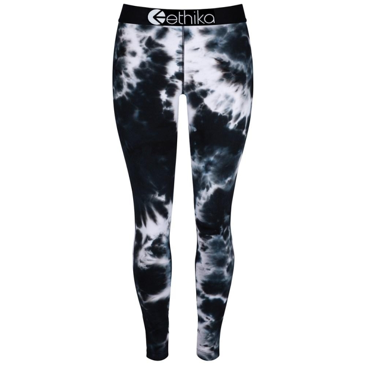 Ethika Acid Dye Leggings Dam Marinblå Vita | KQP045382