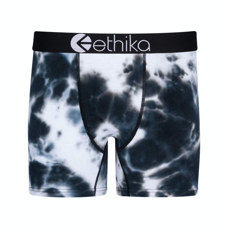 Ethika Acid Dye Mid Boxers Herr Marinblå Vita | TEU307829