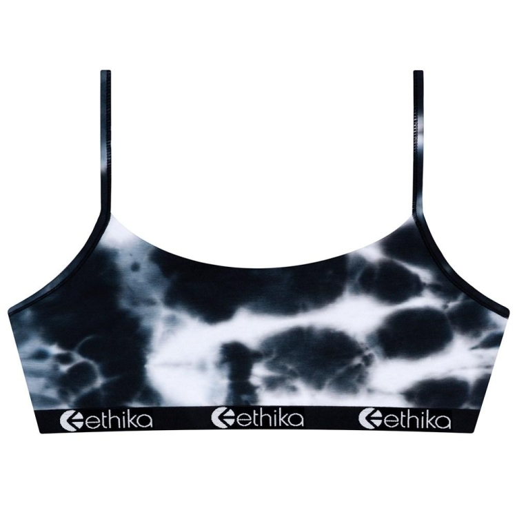 Ethika Acid Dye Pullover Bra Dam Marinblå Vita | IUV324615