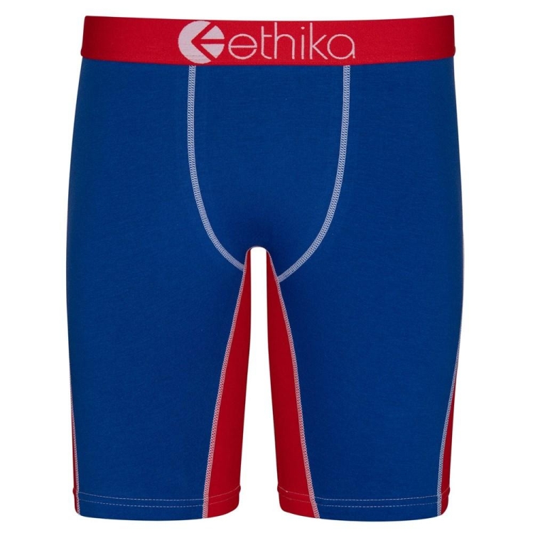 Ethika All Star Contrast Staple Underwear Herr Blå Röda | EGR156340