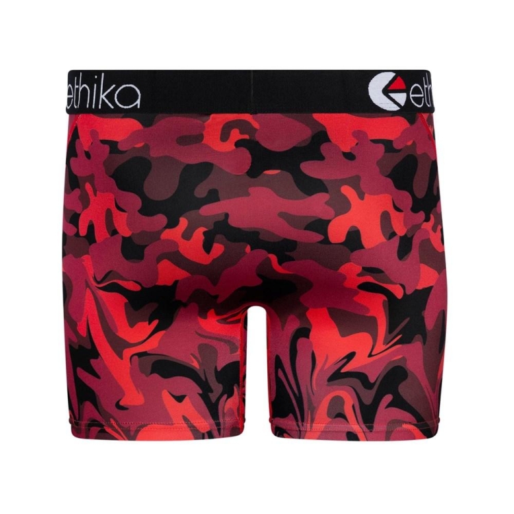 Ethika BMR Stealth Drip Mid Boxers Herr Röda Svarta | RYM078132