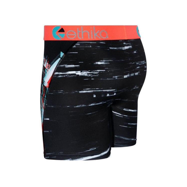 Ethika Bear Matrix 3D Mid Boxers Herr Svarta | HLA243715