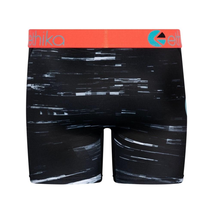 Ethika Bear Matrix 3D Mid Boxers Herr Svarta | HLA243715