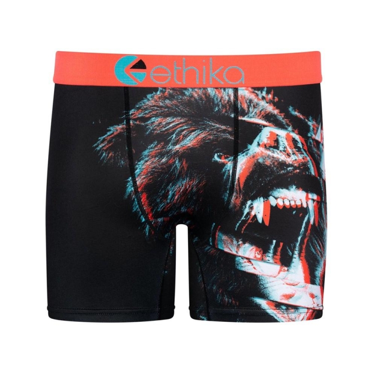 Ethika Bear Matrix 3D Mid Boxers Herr Svarta | HLA243715