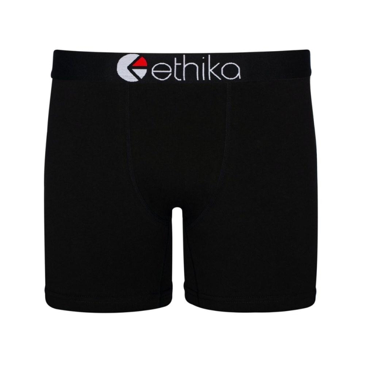 Ethika BlackOut Mid Boxers Herr Svarta | FTB035192