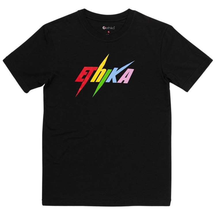 Ethika Bolt Modal T-shirt Dam Svarta | MNO047398