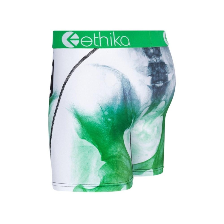 Ethika Bomber Skelly Mid Boxers Herr Vita Gröna | ZMI981072