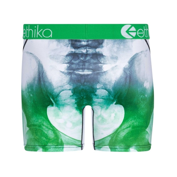 Ethika Bomber Skelly Mid Boxers Herr Vita Gröna | ZMI981072