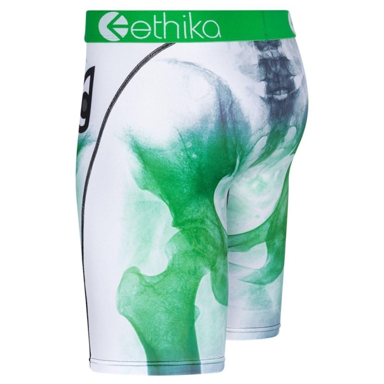 Ethika Bomber Skelly Staple Underwear Herr Vita Gröna | YWL931687