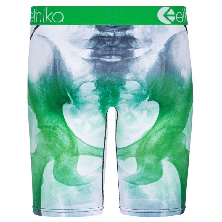 Ethika Bomber Skelly Staple Underwear Herr Vita Gröna | YWL931687