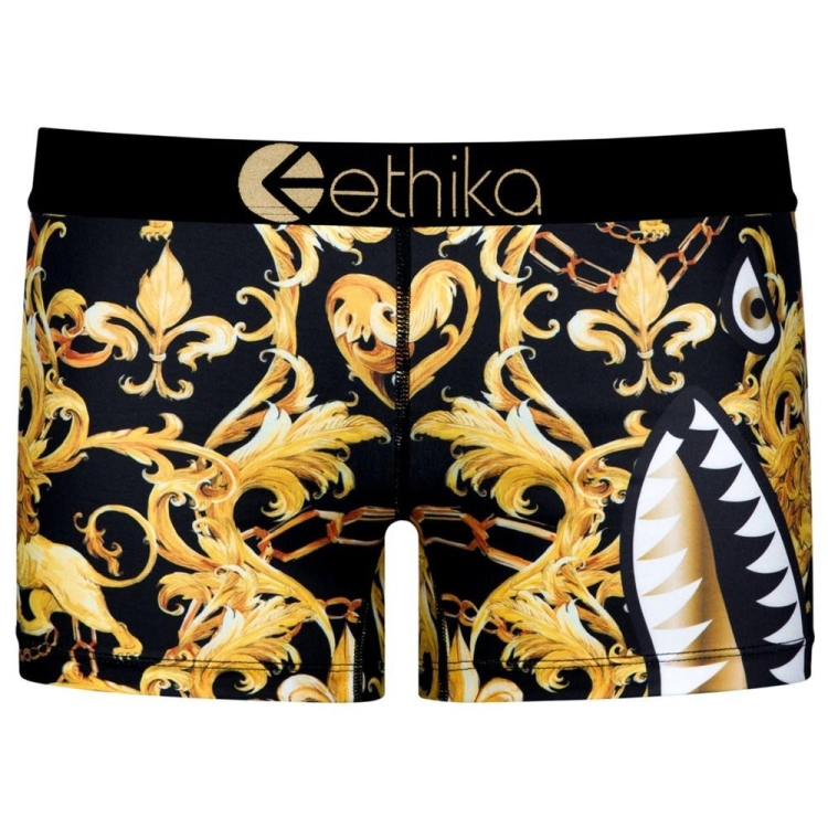 Ethika Bomber Staple Underwear Dam Guld Svarta | VFT372106