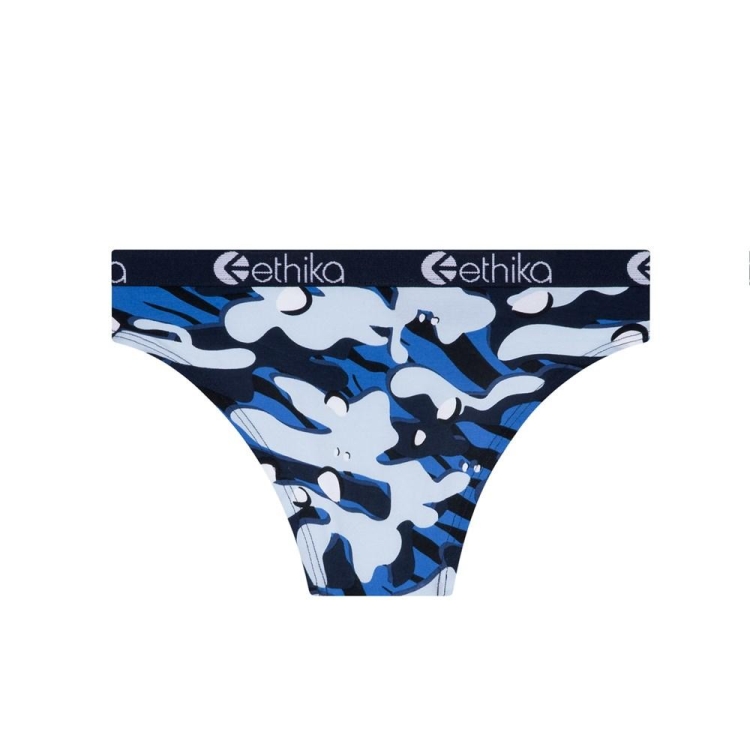 Ethika Camo Tiger Bikini Underkläder Tjej Blå | QVM514706