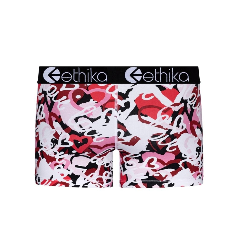 Ethika Chaotic Love Staple Underkläder Tjej Vita Röda | LIY986175