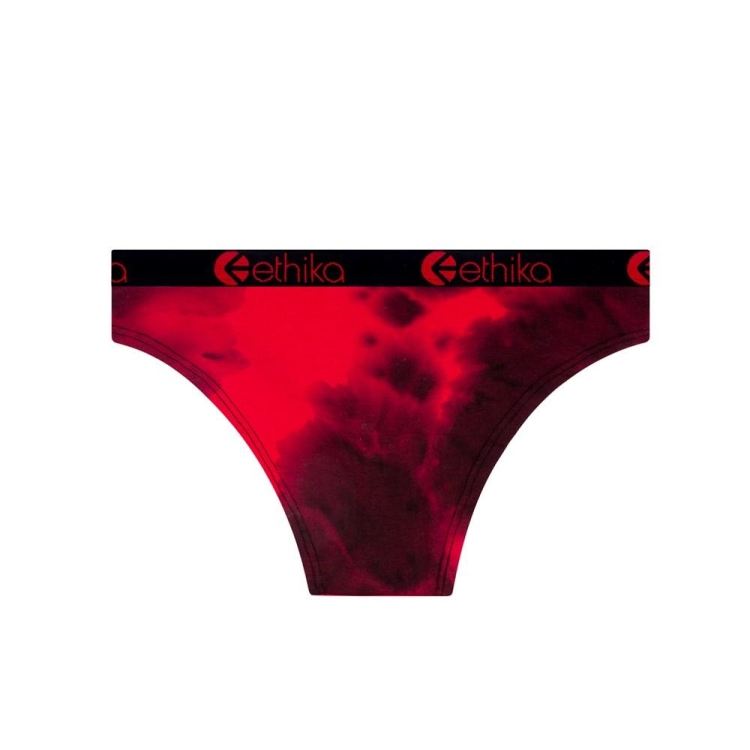 Ethika Crumble Dye Bikini Underkläder Tjej Röda Svarta | UDY287401