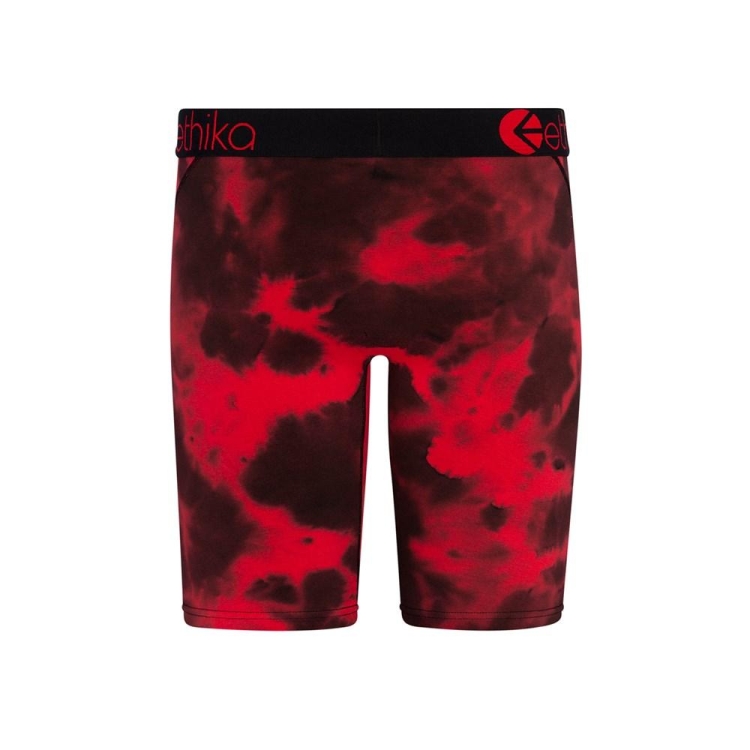 Ethika Crumble Dye Staple Underkläder Pojke Röda Svarta | AWL629350