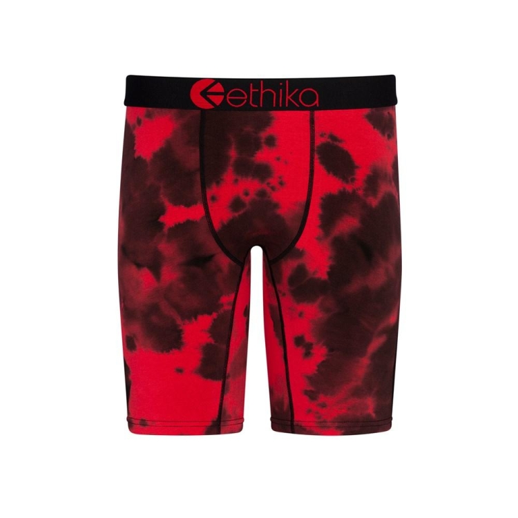 Ethika Crumble Dye Staple Underkläder Pojke Röda Svarta | AWL629350