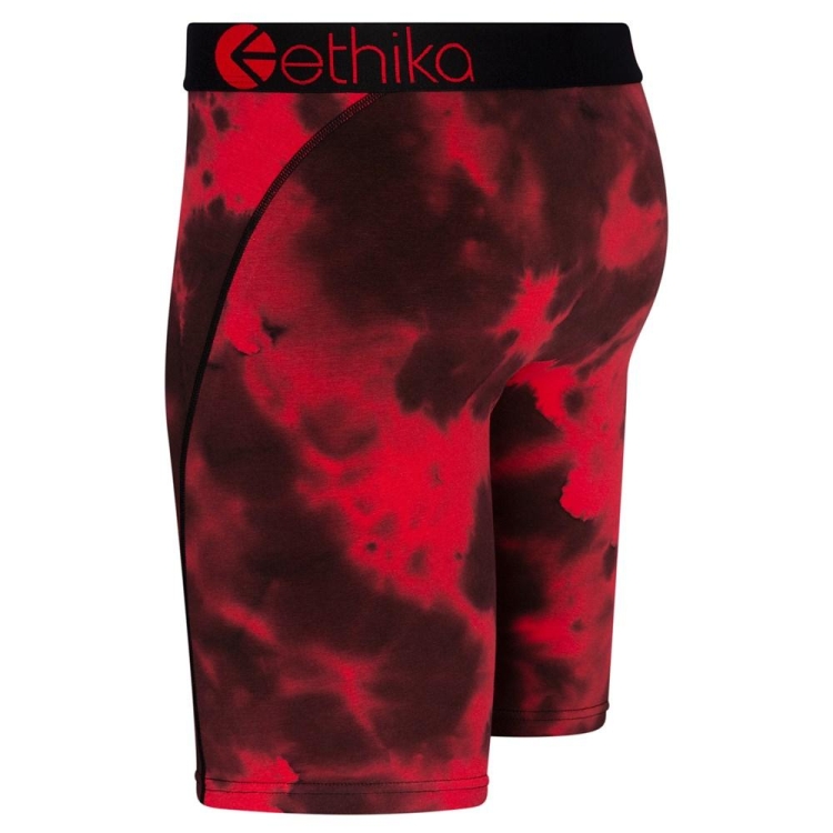 Ethika Crumble Dye Staple Underwear Herr Röda Svarta | WTS893257