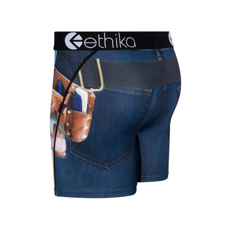 Ethika DIY Dad Mid Boxers Herr Marinblå | OZU296187